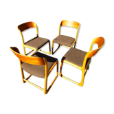 Set of 4 Baumann sleigh chairs