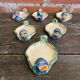 Plate + 6 Duck-Shaped Foie Gras Service Plates, Polychrome Ceramic