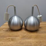 Pair of ball pendant lights from the 70s