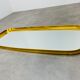 Mirror rearview mirror gold strapping Schönform 60s