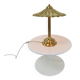 Lampe de table en laiton sculptural italien rare, années 1970 | Design Hollywood Regency