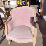 Louis XV style shepherdess armchair Huge job of sanding/stripping with raw wood (it's up to you to choose