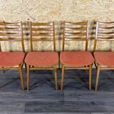 4x 60s 70s dining chair dining chair mid century Danish modern design