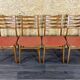 4x 60s 70s dining chair dining chair mid century Danish modern design