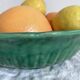 Salad bowl, fruit bowl in green ceramic