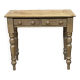English fir desk table from the 1950s