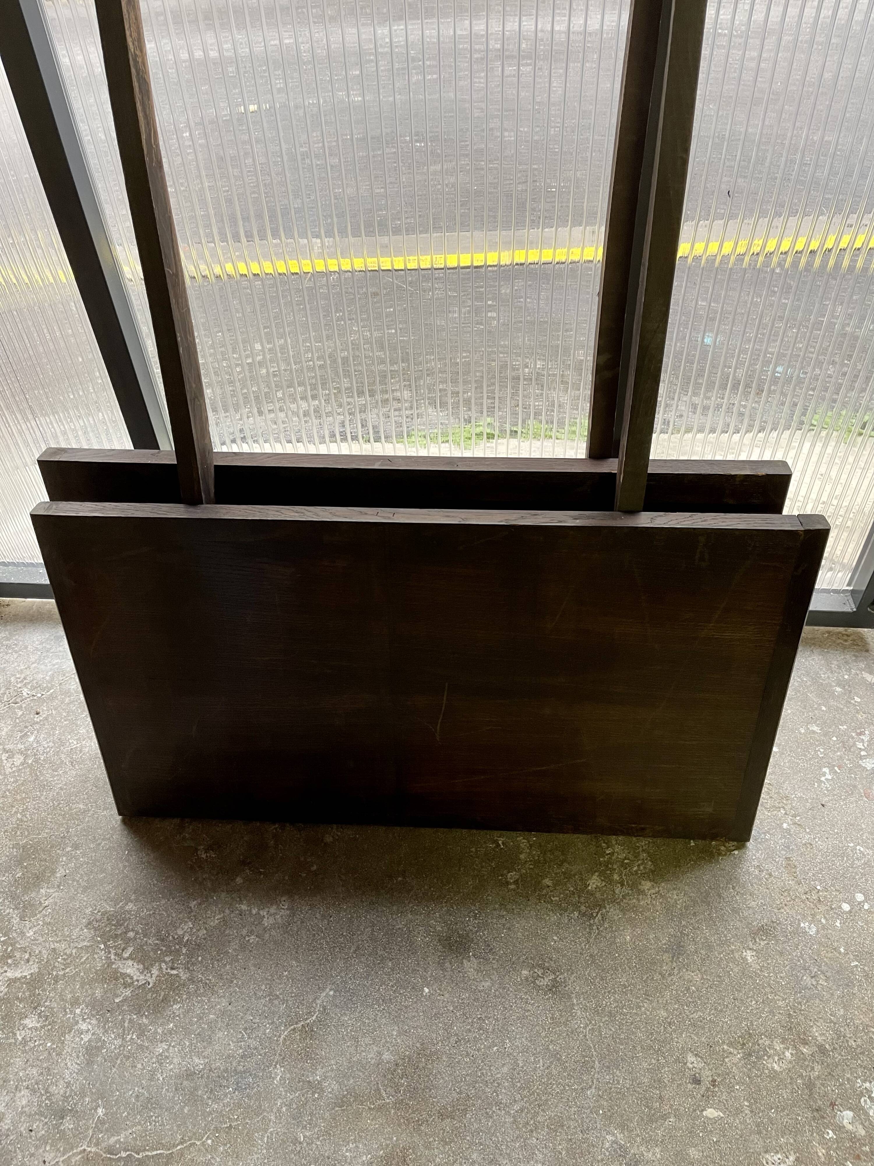 Large solid wood table with Spanish Renaissance extension