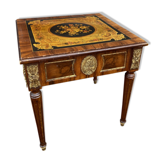 Small side table in Louis XVI style marquetry