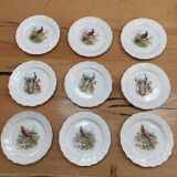9 hamage moulin des loups ceramic dessert plate