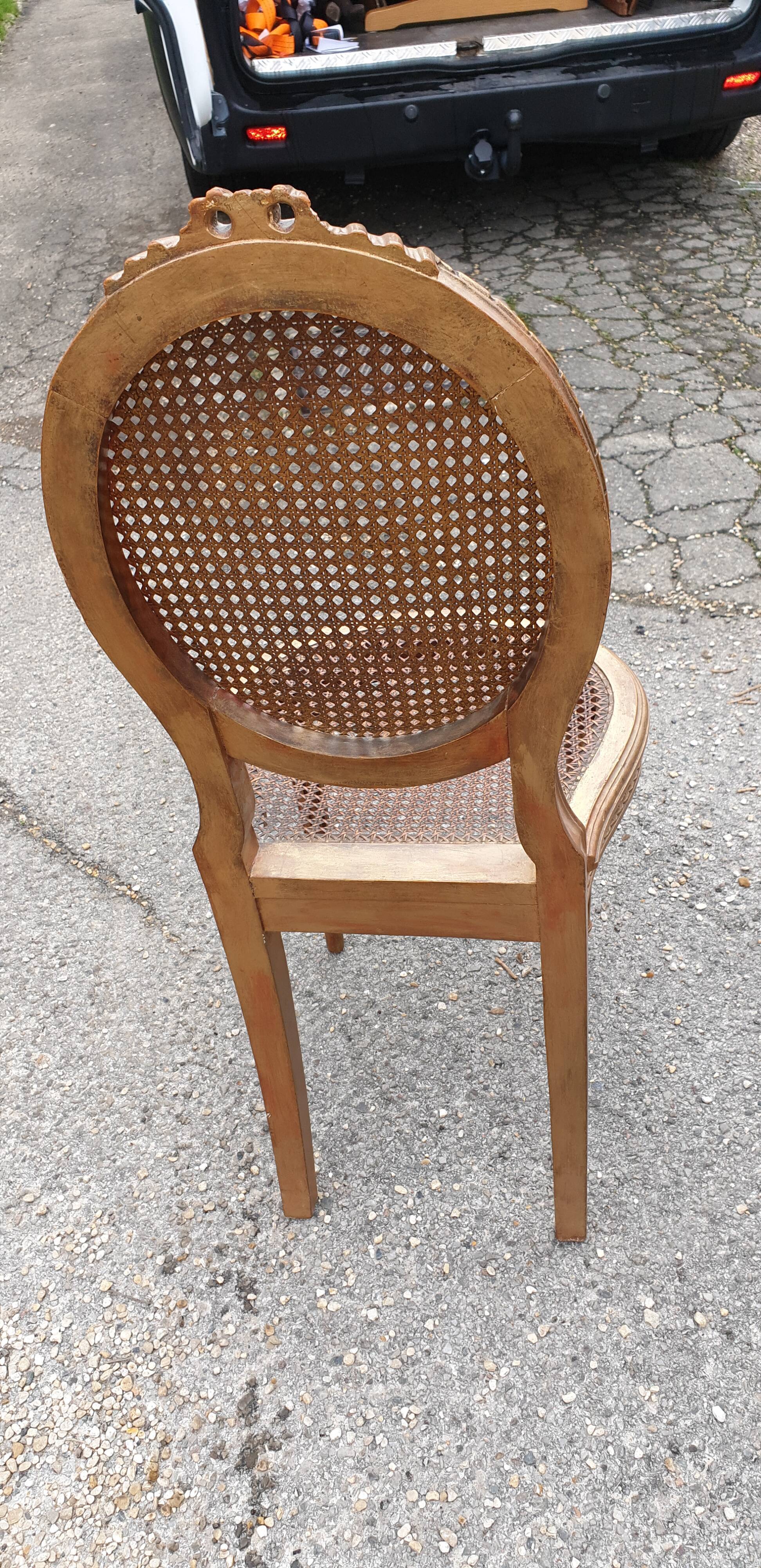 Chair and bench canned music room XIXth