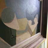 Abstract painting on panel