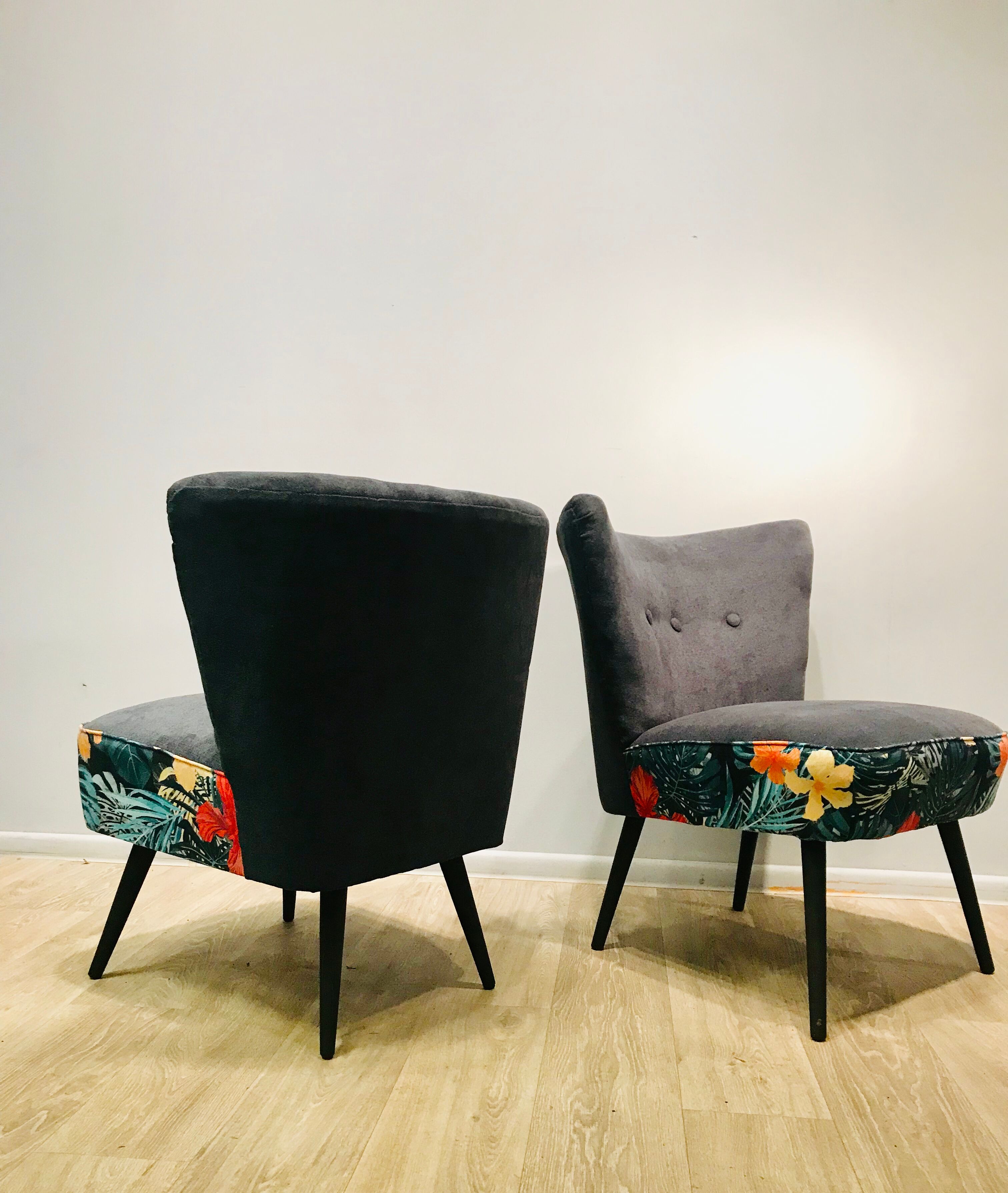A pair of armchairs the 1960