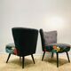 A pair of armchairs the 1960