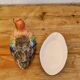 Vintage duck terrine in ceramic signed by Michel Caugant.