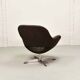 Rohé Chocolate Brown Leatherette Vintage Design Lounge Chair, 1960s