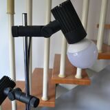 Floor lamp 2 adjustable spots 70s Hustadt-Leuchten