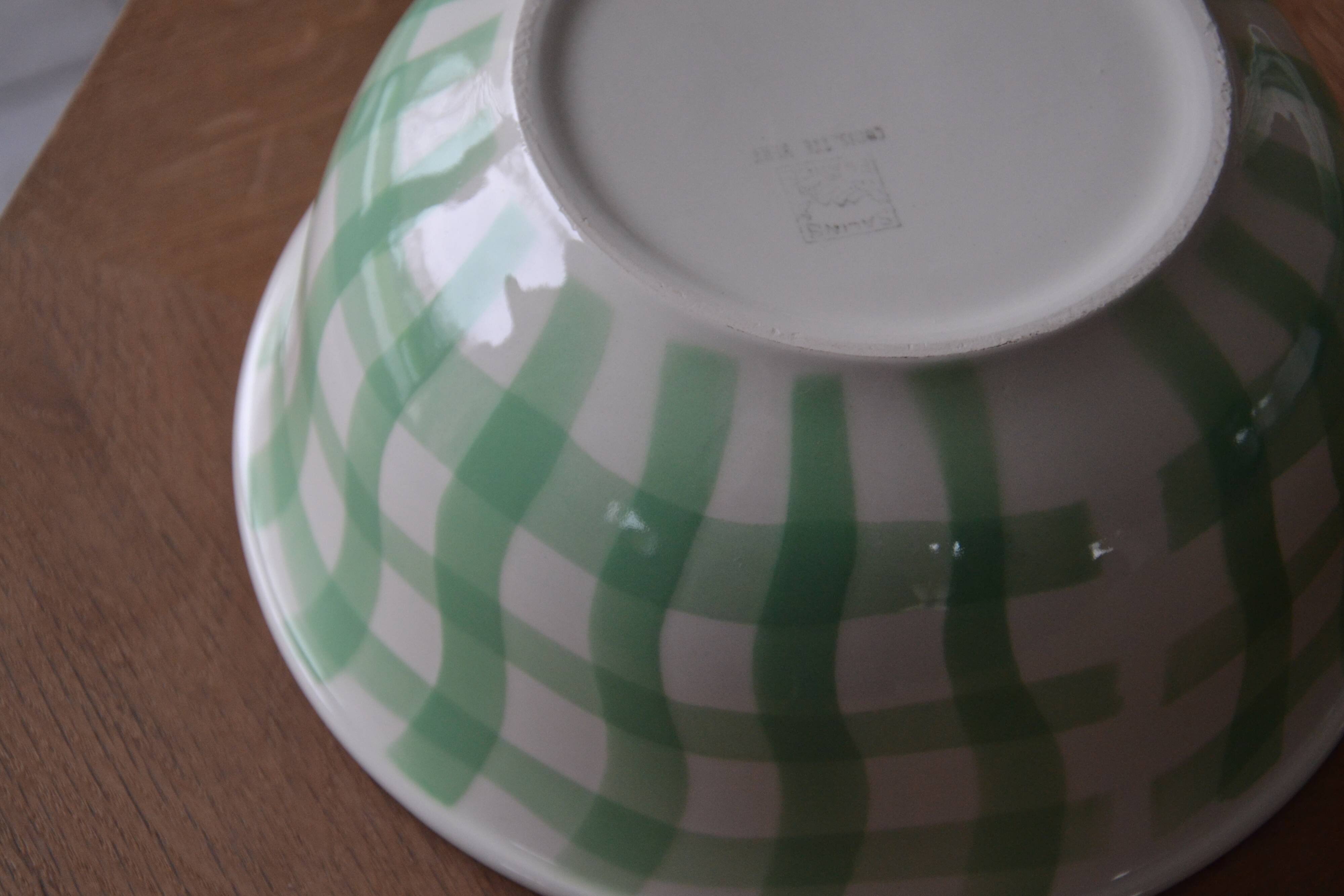 Salins salad bowl, green Croisette model