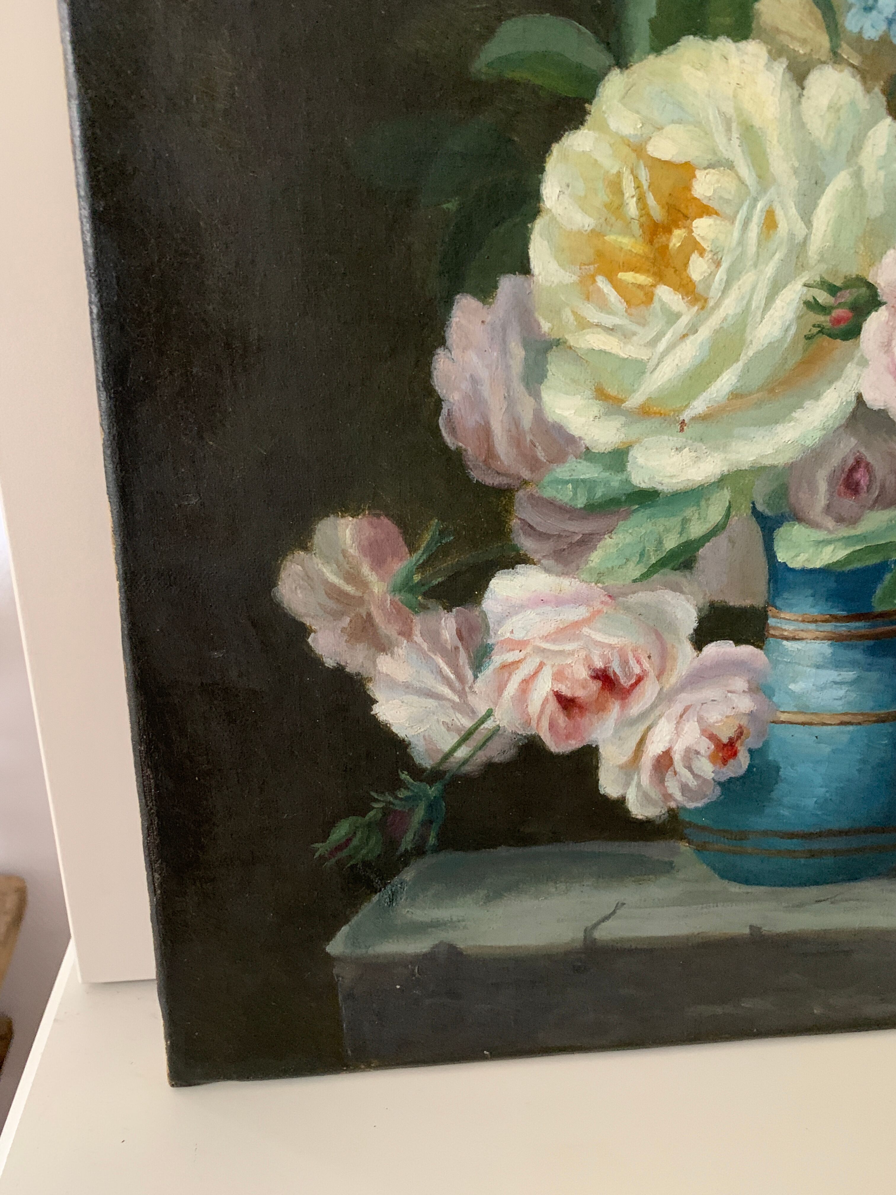 Painting flowers late nineteenth