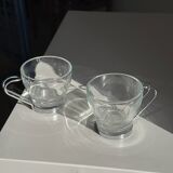 Set of 9 vintage Italian cups with metal handles.