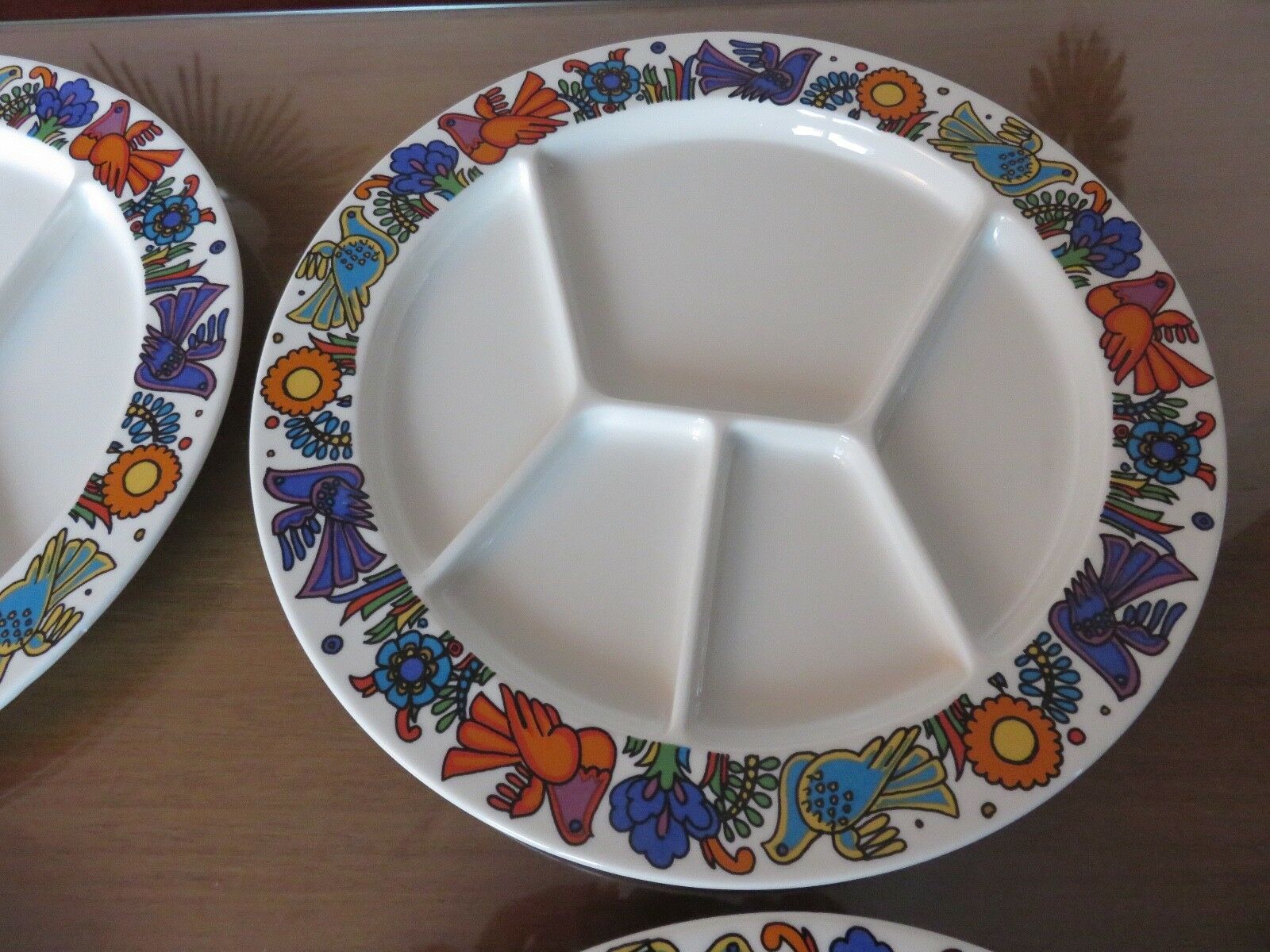 6 plates Acapulco Villeroy & Boch years 70