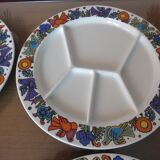 6 plates Acapulco Villeroy & Boch years 70