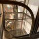 Vintage rattan and wicker shelves