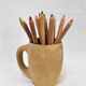 Brutalist wooden cup