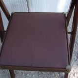 Lot de 2 chaises pliantes americaine trump bois et skai