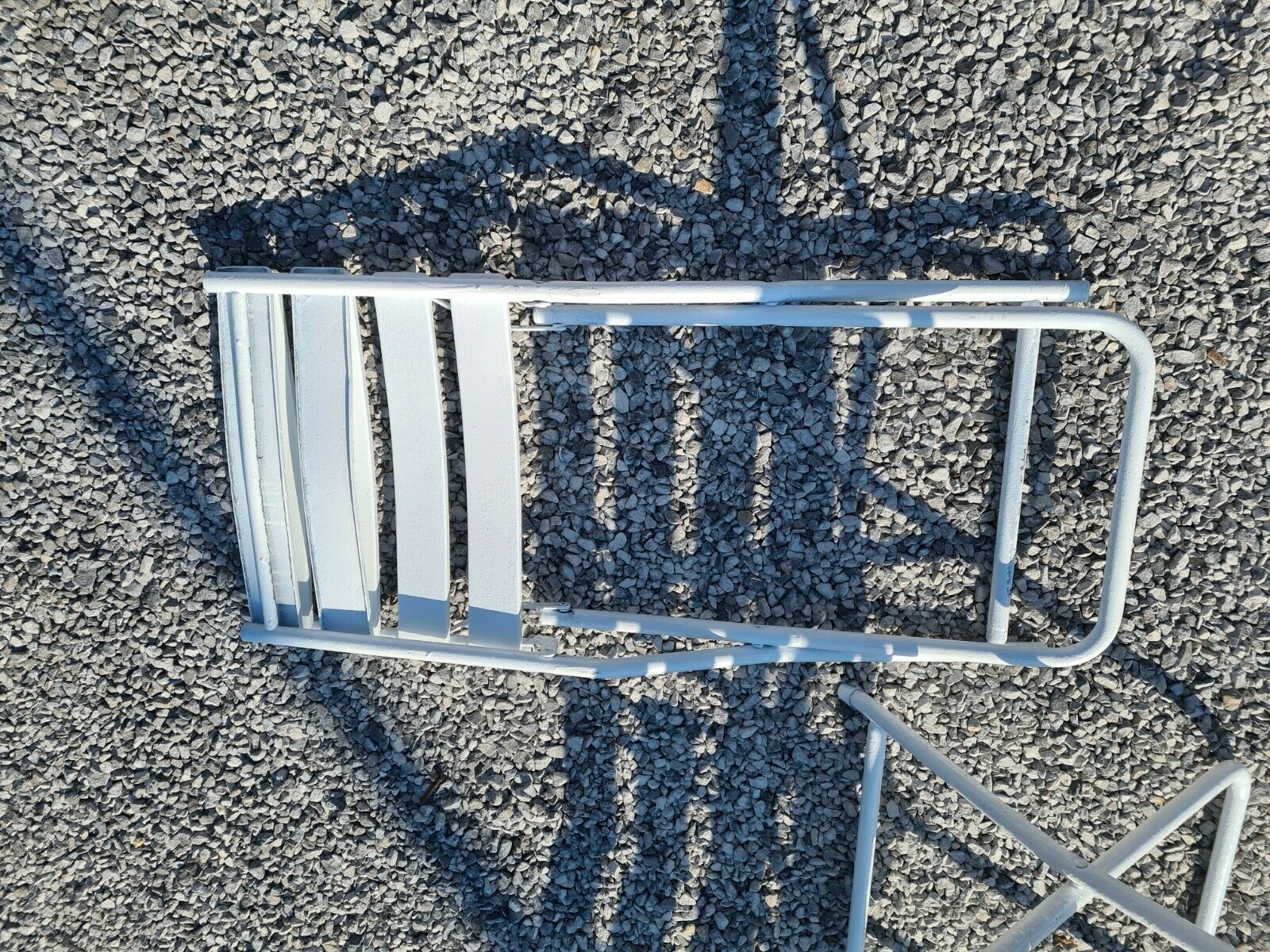 Folding iron garden chairs