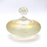 Jean-Pierre Baquère - Blown glass and gold leaf bottle - vintage 1995 - retro chic