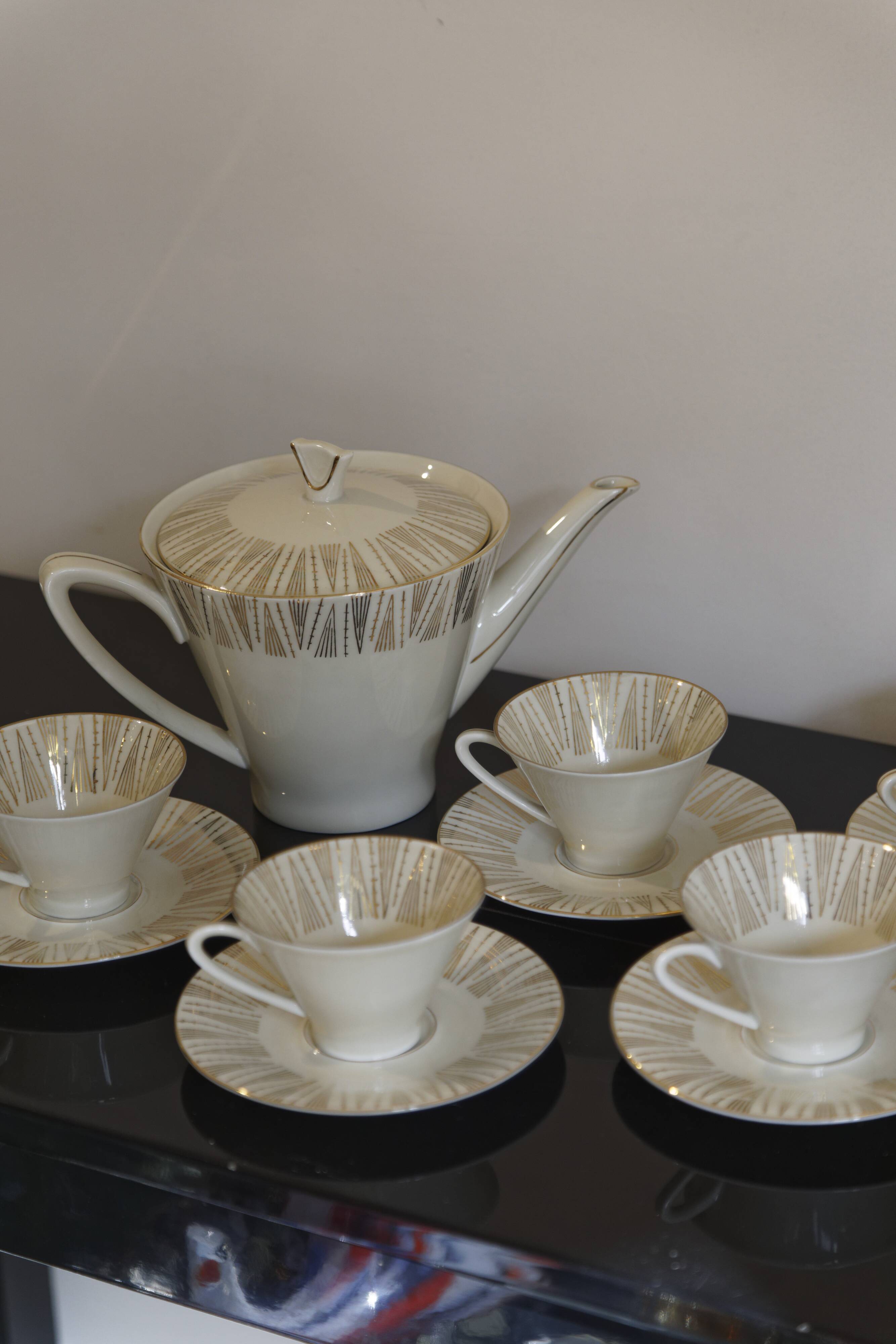 Tea Set Bavarian porcelain 40s