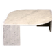 Italian teardrop shaped marble coffee table, 1980s
