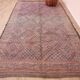Authentic Vintage Moroccan Rug 203 x 352 cm, Berber Wool Rug, Bohemian Rug