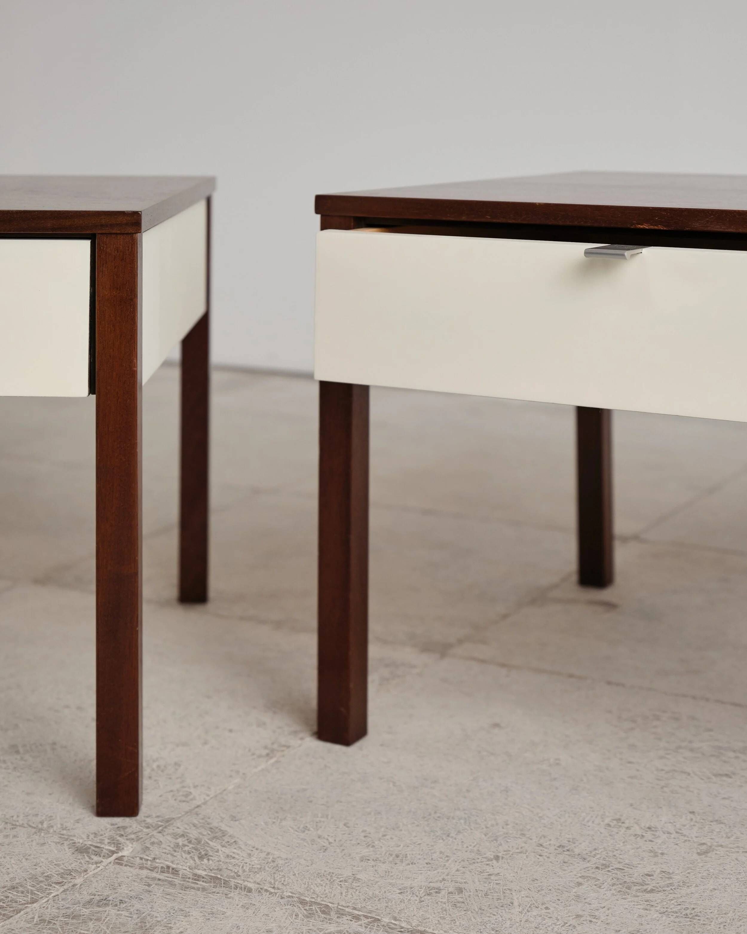 Pair of bedside tables by Florence Knoll, United States, 1960s