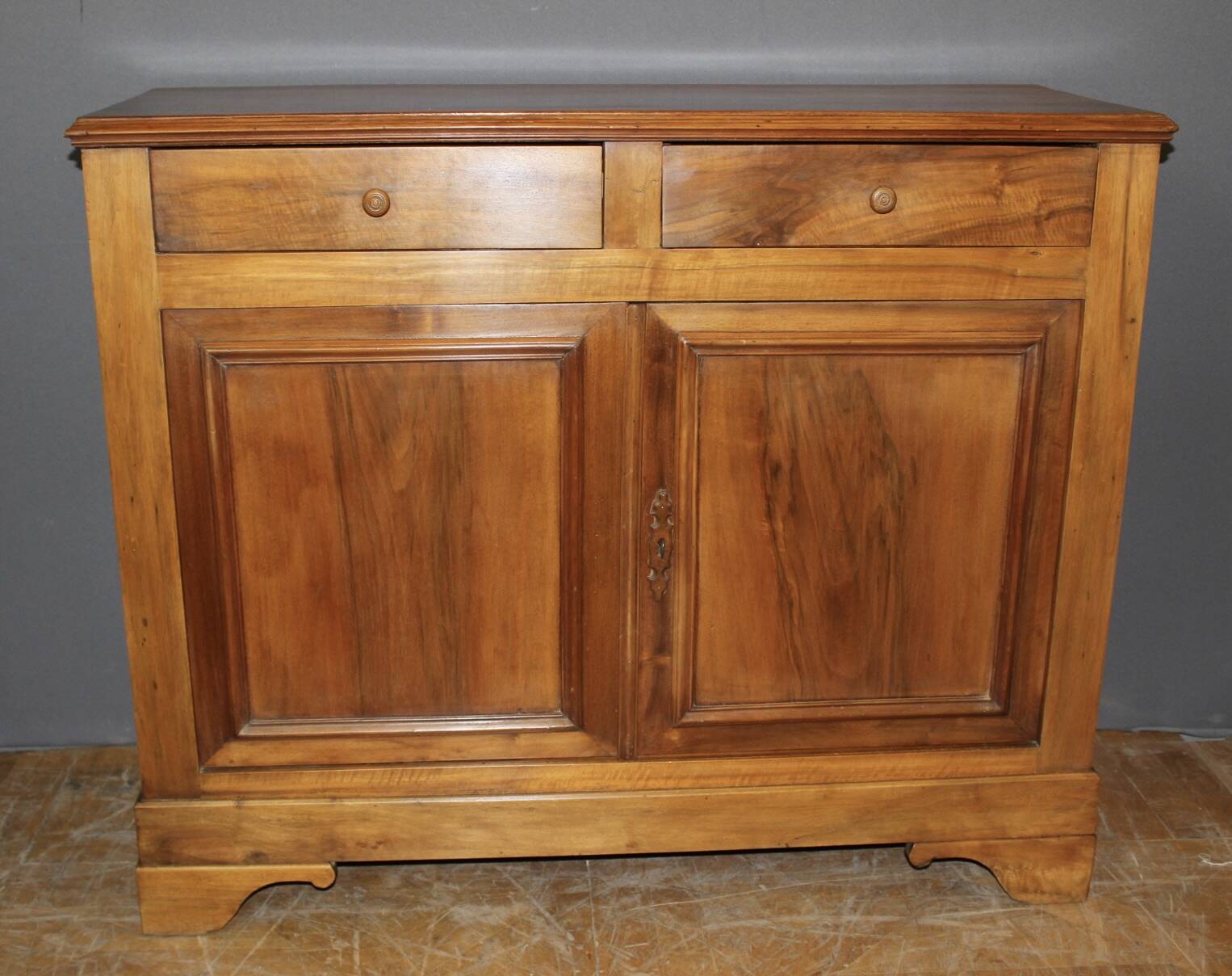 Louis Philippe style walnut sideboard, circa 1900