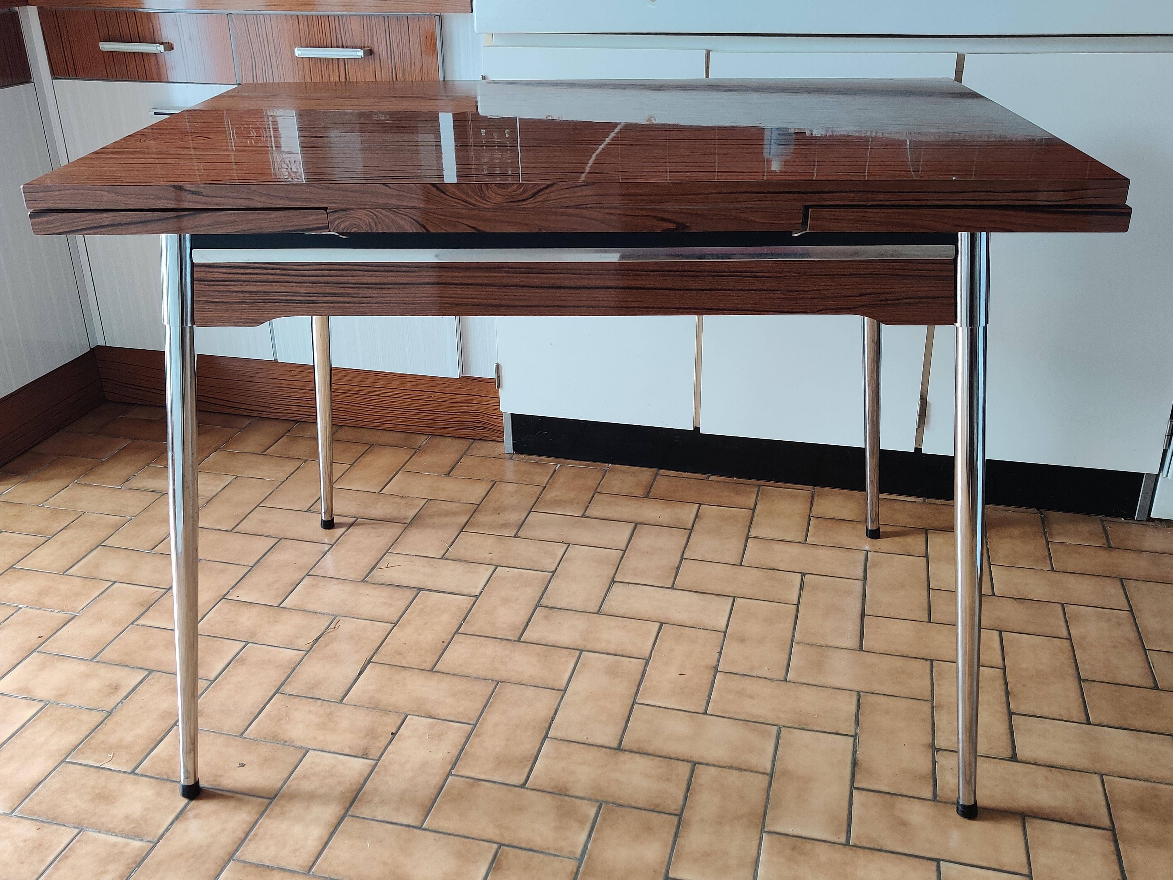 Vintage brown formica table