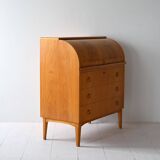 Scandinavian secretary with hinged lid