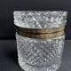 Cylindrical box – Crystal and gilded bronze