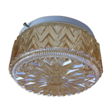 Amber moulded glass ceiling