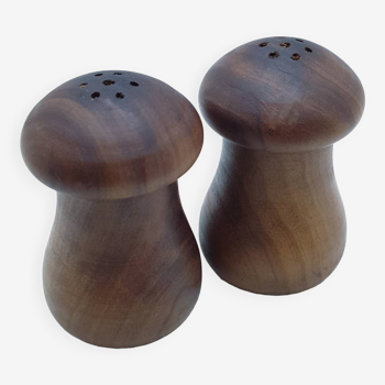 Wooden salt and pepper shakers