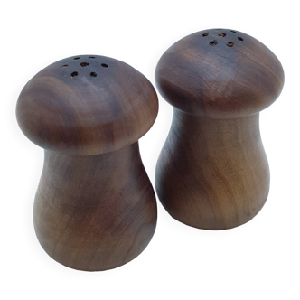 Wooden salt and pepper shakers