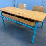 School desk school desk vintage bench