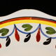 Assiette en faience de Malicorne signé emile tessier decor oiseau