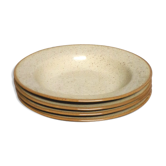 Lot de 4 assiettes creuses en céramique polonaise