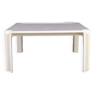 Square fiberglass table from the 70s