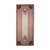 Tapis crème symétrique rouge 70x175cm