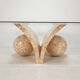 Magnussen ponte mactan stone coffee table, 1980s