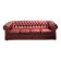 Chesterfield sofa in burgundy leather