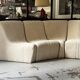 Canapé beige 7 slices vintage