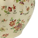 Large Polychrome Flower Pot Cache Pot Longchamp France 36cm